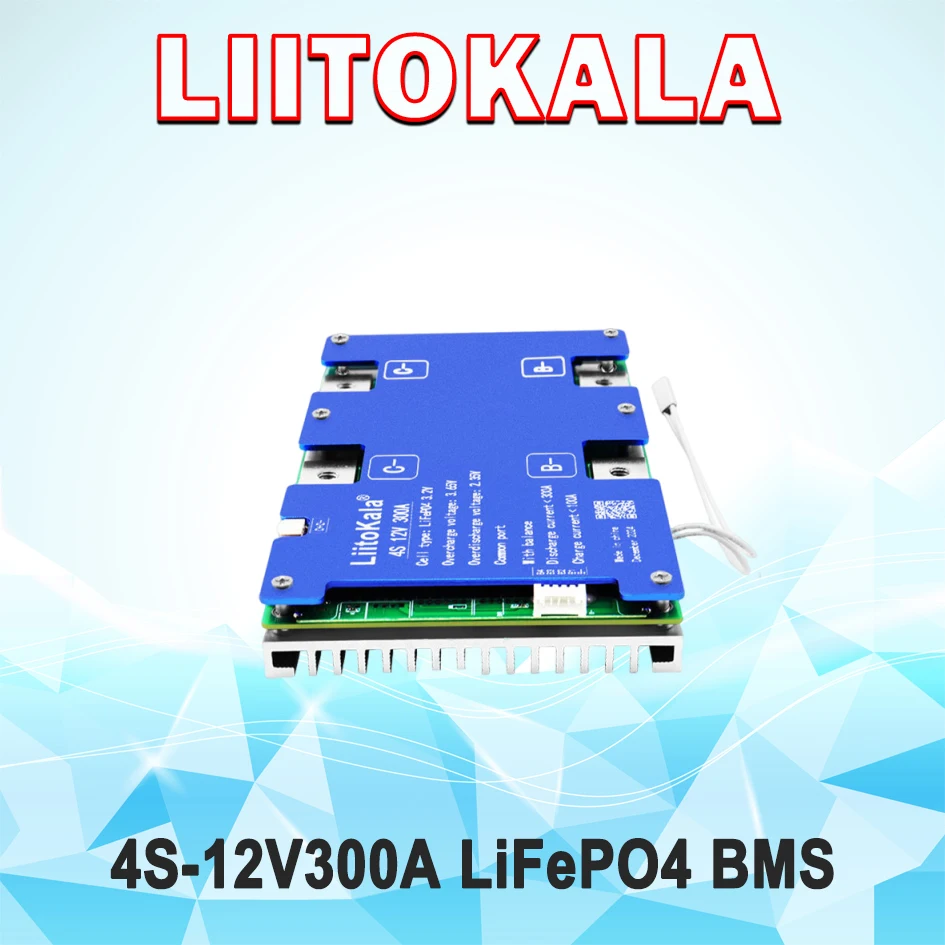 LiitoKala 4S-12V300A-BMS Lithium Iron Phosphate Battery Protection Plate
