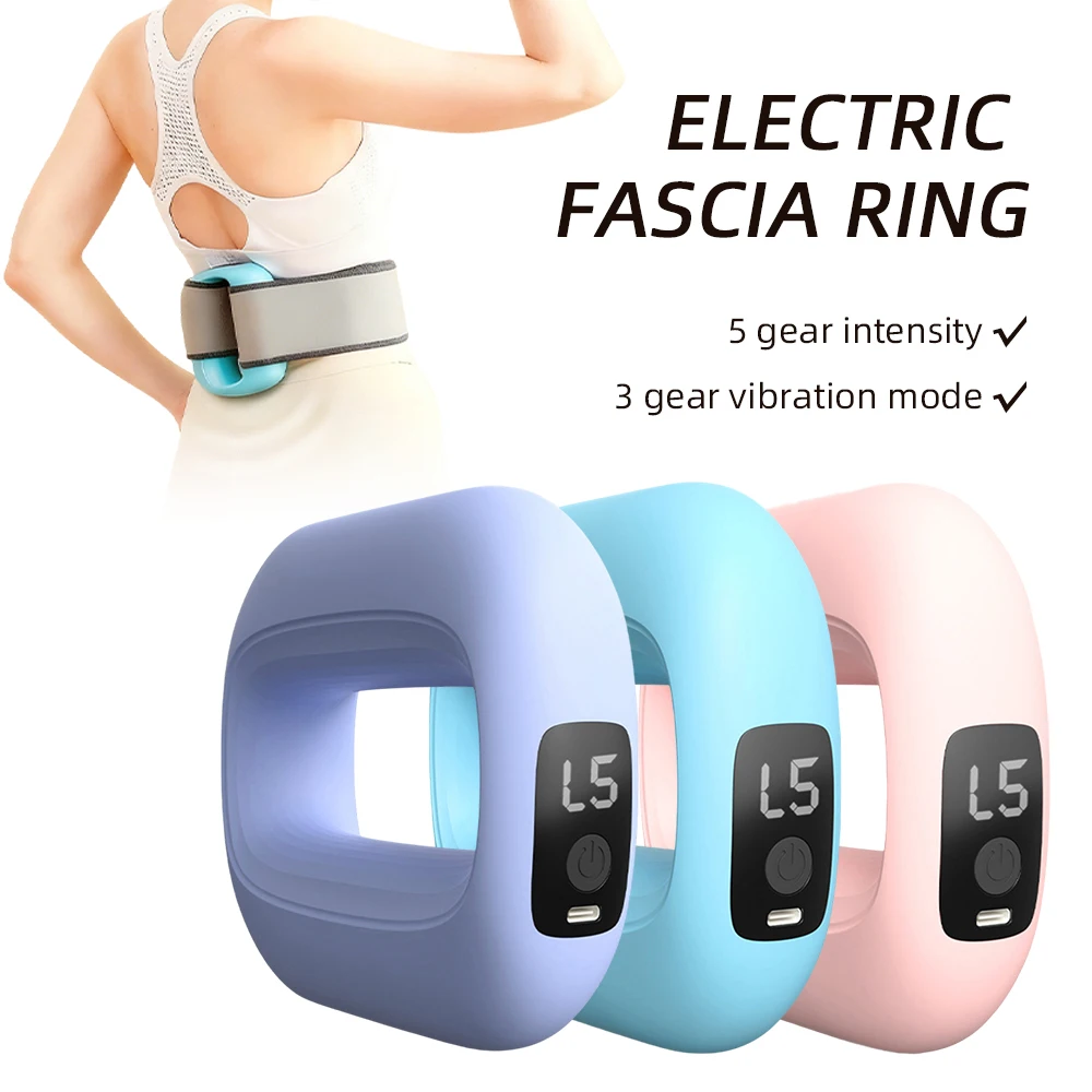 

Electric Full-Body Fascia Ring Massager With Belt Multifunctional Exercise Vibration Fitness Massager Deep Tissue Massage