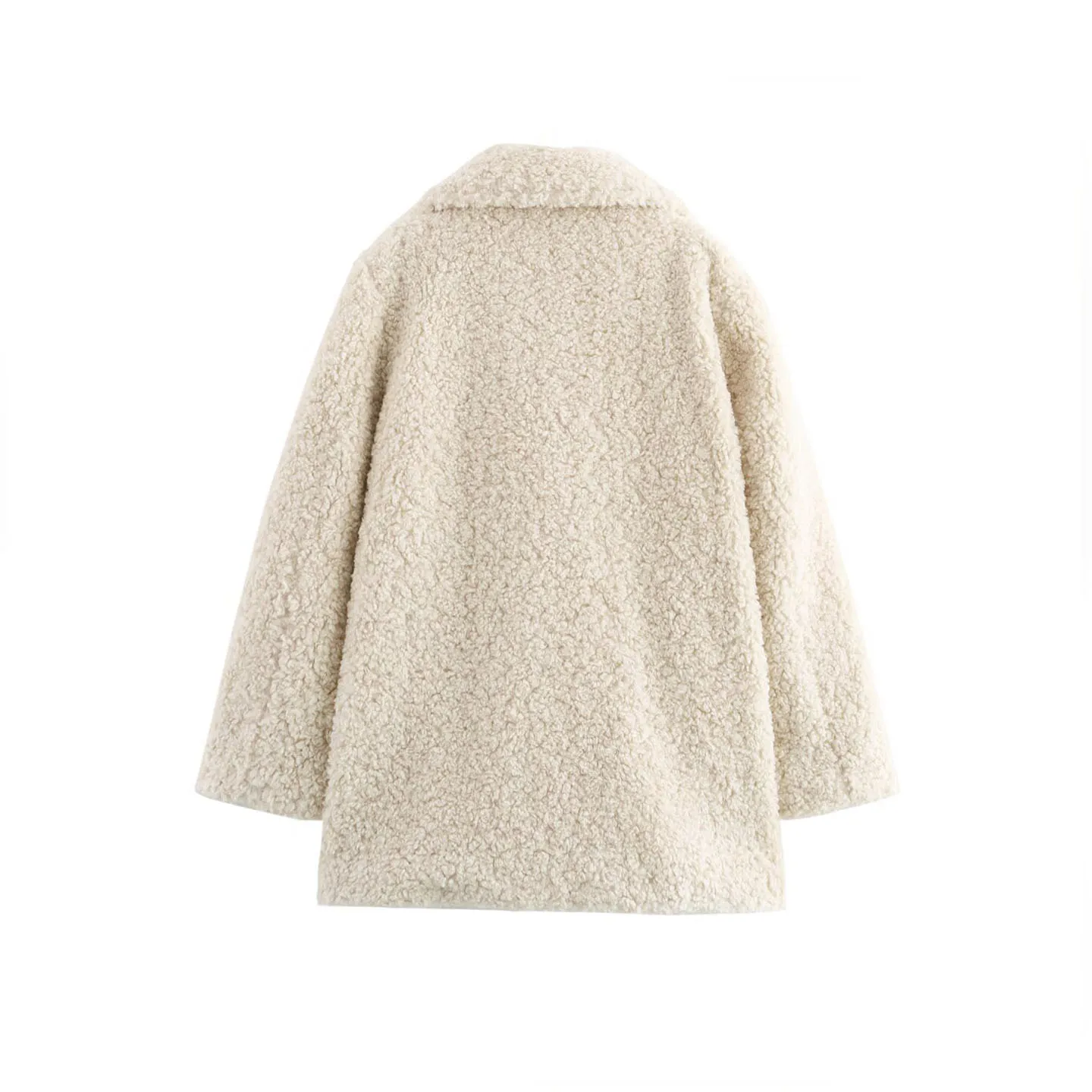 2025 Autumn New Sle Women's Faion Personali Artificial Fur Effect Coat Jaet Z Brand Loose Fit Long Sve