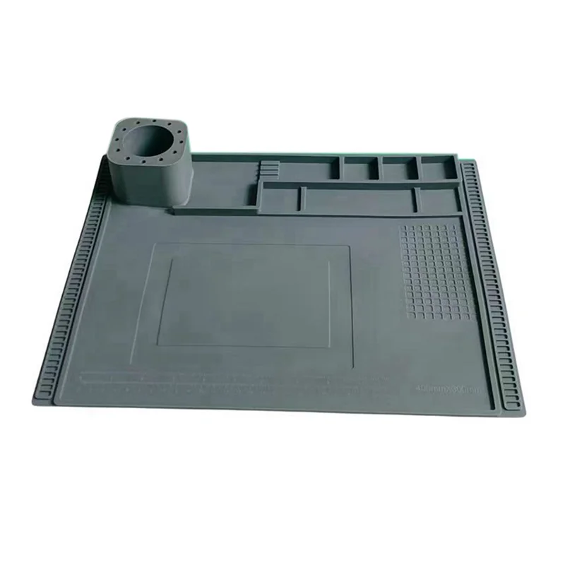 【Today-Only!】Repair Pad Insulation Heat-Resistant Soldering Station Silicon Soldering Mat Work Pad Desk For BGA Soldering Statio