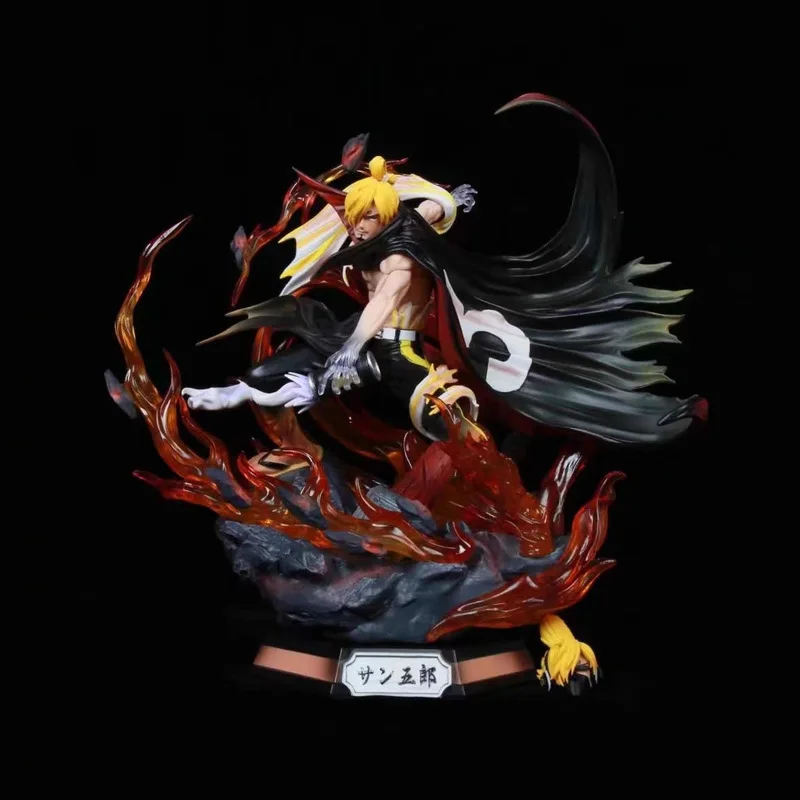 

Коллекционная фигурка Санджи из One Piece (страна Вано) с двумя сменными головами, светящаяся, в коробке, из ПВХ, для взрослых фанатов аниме