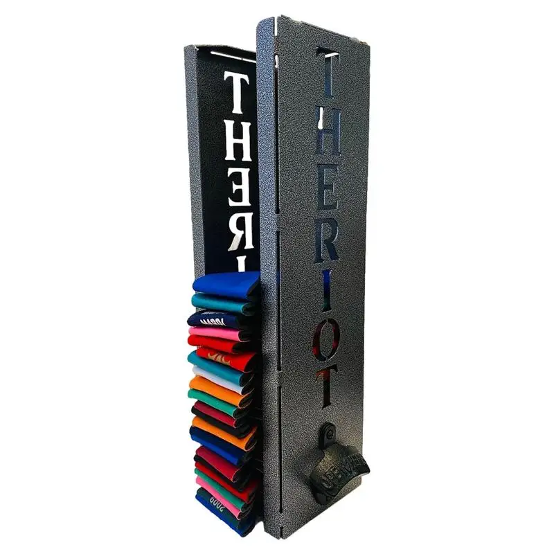 Bierfleskoeler Ergonomische Flesopener Muurbevestiging Holle Letter Design Stijlvol Kan Koeler Wandhouder Voor Bierdrinker