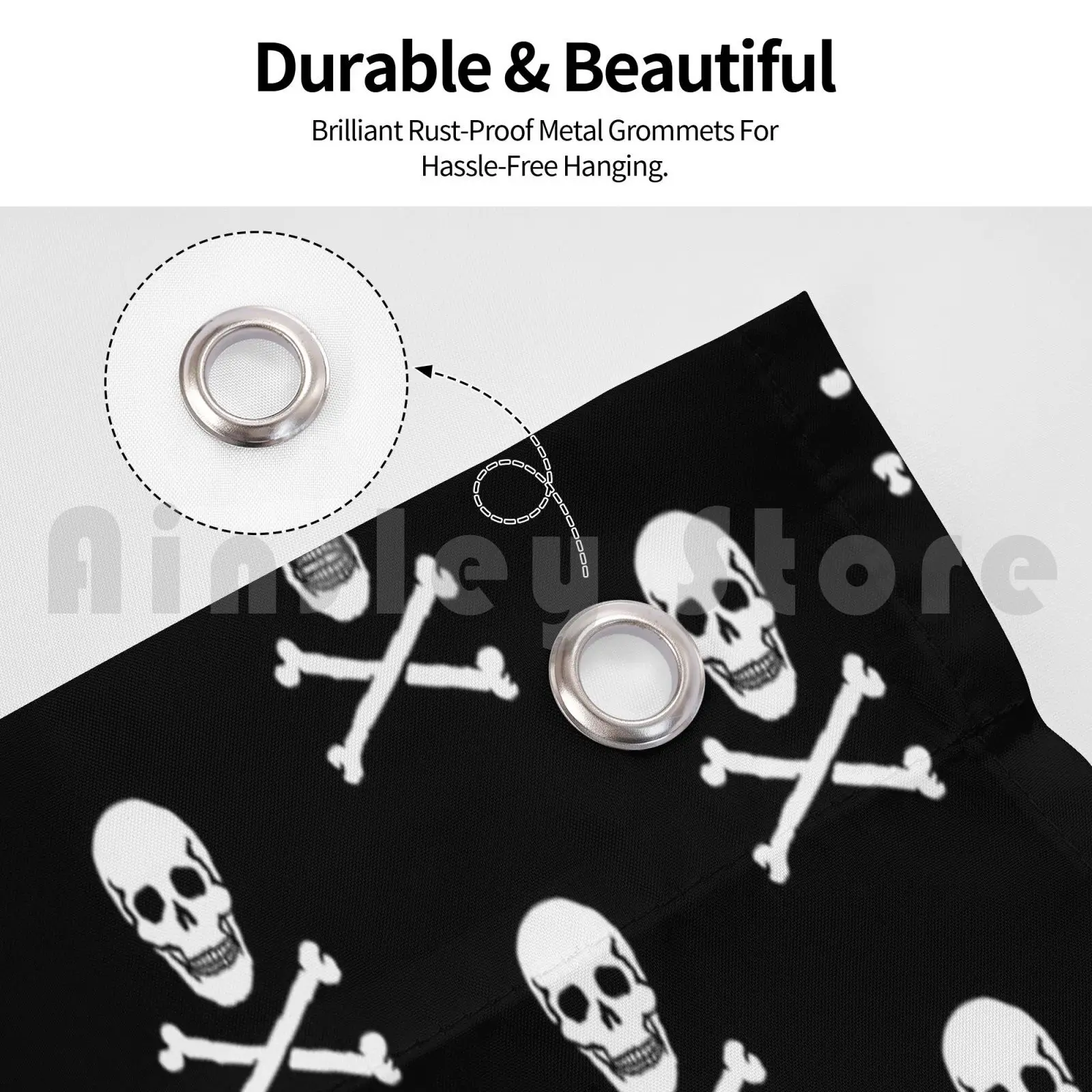 Skull-Pattern / Jolly Roger-Pattern Flag Car Flag Printing Custom Pirat Skelett Piratenflagge Totenschaedel