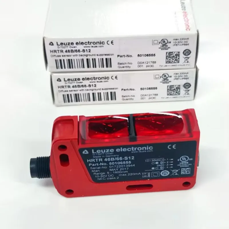

Gold seller New and Original LEUZE Diffuse Sensor With Background Suppression 50106559 HRTR46B/66-S-12 Photoelectric Sensor LEUZ