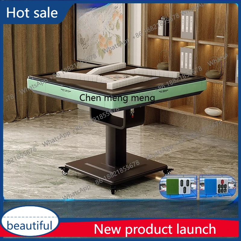 A3020 بطاقة مائلة الدوار نوع التلقائي آلة جونغ السفينة الدوارة طاولة طعام قابلة للطي ثنائي الغرض طاولة جونغ #1