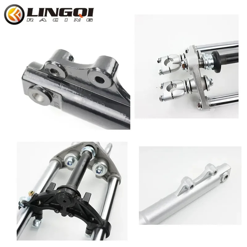 LING QI Motorcycle Front Fork Shock Absorber Triple Tree Mount Clamps Suspension Set	 For Off Road Pit Dirt Bike Accessories