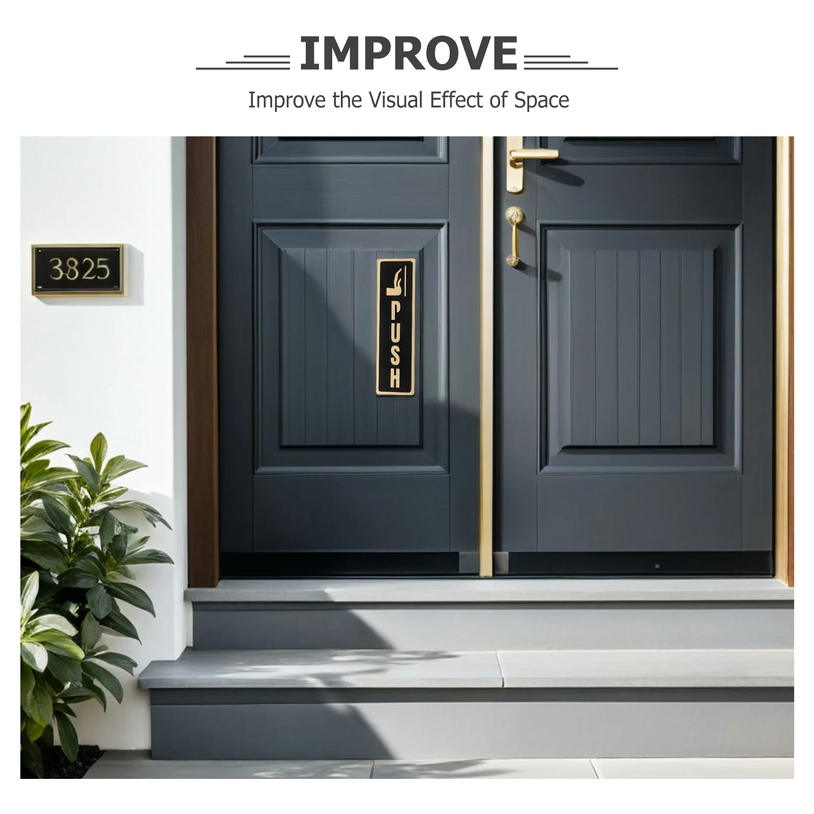 2 Stück Acryl-Push-Pull-Türschild-Aufkleber, klarer Schriftzug, selbstklebend, für Büro, Geschäfte, Cafés, Laden, Türaufkleber