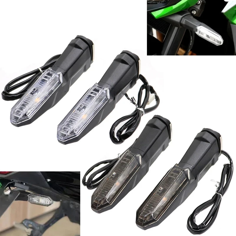 

Motorcycle Accessories Indicator Flasher Lamp LED Turn Signal Light For KAWASAKI Z900 Z1000 Z800 Z750 Z650 Z300 Z400 Z125 Z900RS