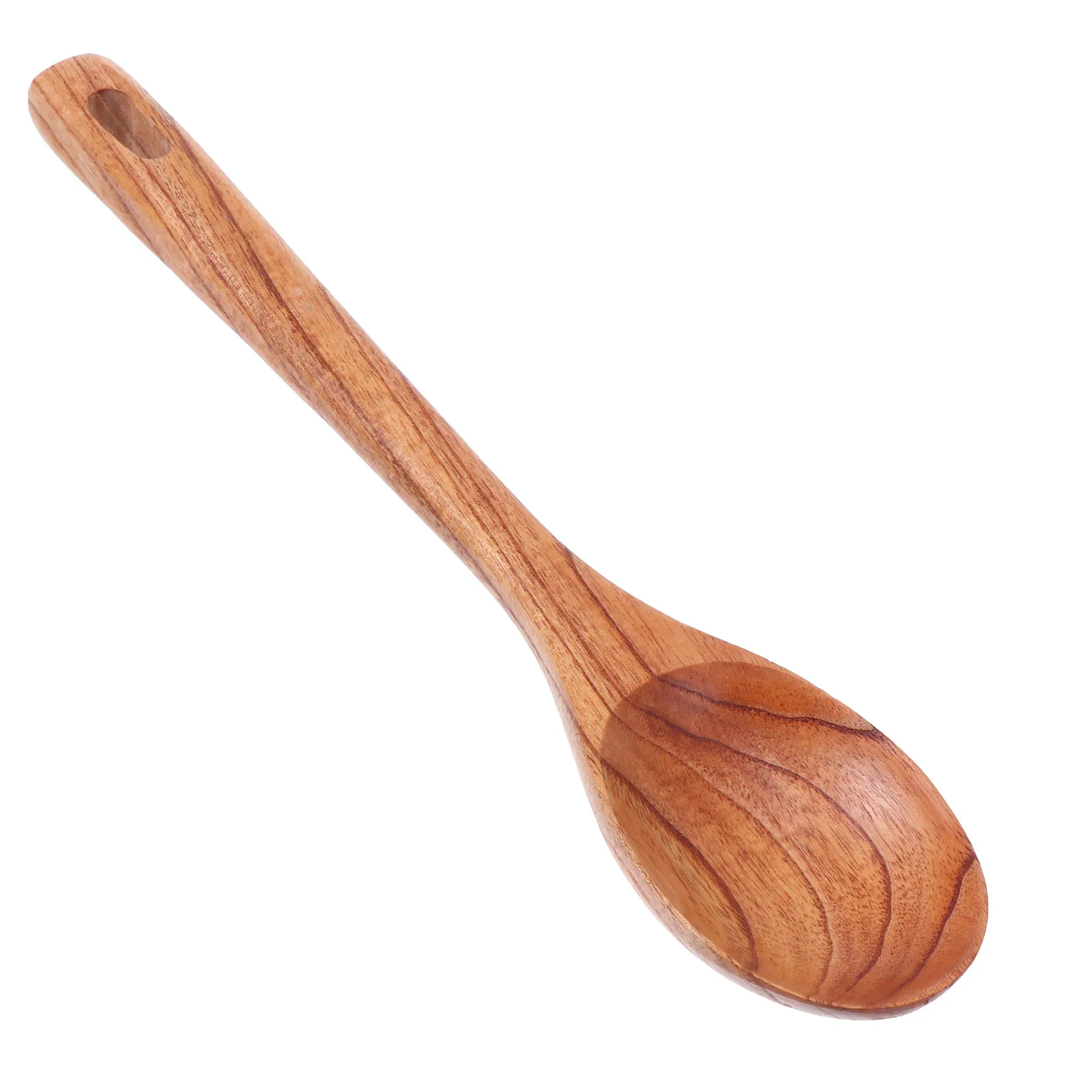 

Wooden Cooking Spoon Long Handle For Non Stick Cookware Kitchen Utensils Household Cooking Tool With Hanging Hole High
