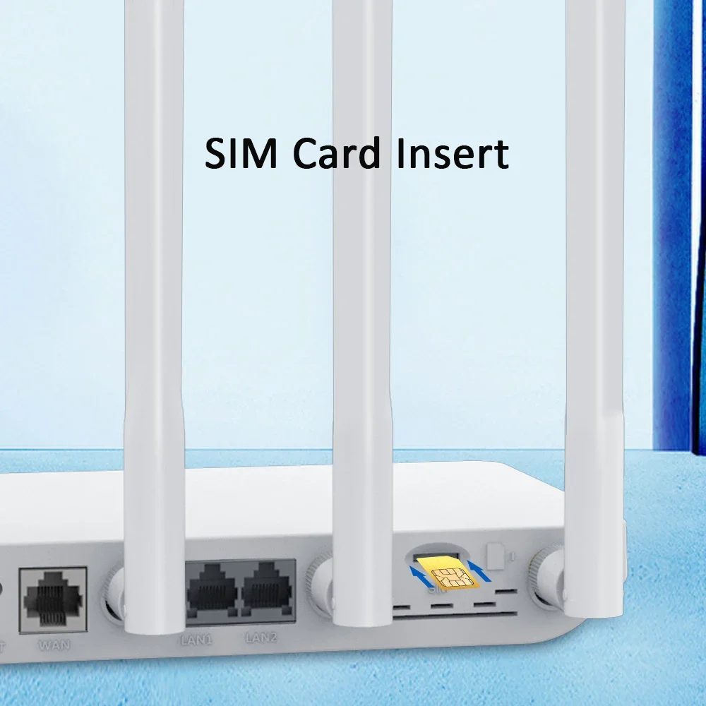Zbtlink-4G Lte-SIMカードルーター,Wi-Fi,5dbiアンテナ,ワイヤレス,モデム,2 LAN, 2.4GHz, 300mbps