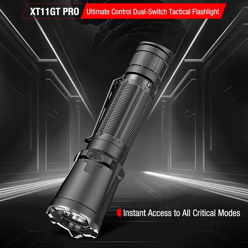 

3300Lumen KLARUS Powerful Tactical Flashlight SST-70 Dual Switch Portable Lighting with 21700 Battery for Camping Hiking Hunting