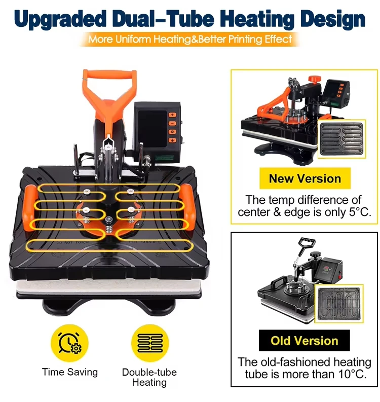 P8100 Freesub Multifunctionele 8 in 1 Sublimatie Machine T-Shirt Drukmachine Mok Hoed/cap Warmte Persmachine