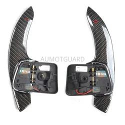 Carbon Fiber Steering Wheel Shifter Paddle For Jaguar Xel Xk Xe E-pace X-type For Land Rover Range Rover Lr Freelander Discovery
