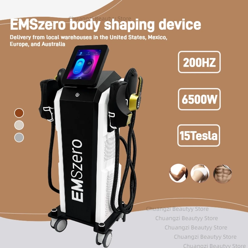 EMSzero Neo Body Sculpting Machine Shaping 6500W 200hz EMS Radio Frequency RF Muscle Stimulator Device