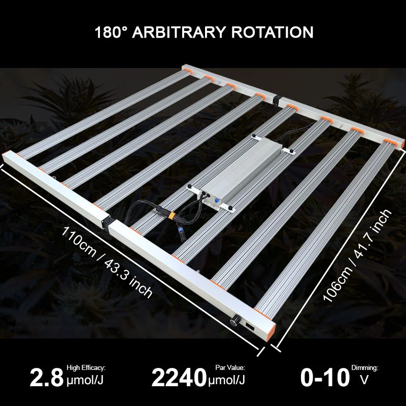 Foldable LED Grow Light Bar 640W 800W 1000W 1200W Phytolamp Full Spectrum commercial grow lights for Hydroponic Vertical Farming