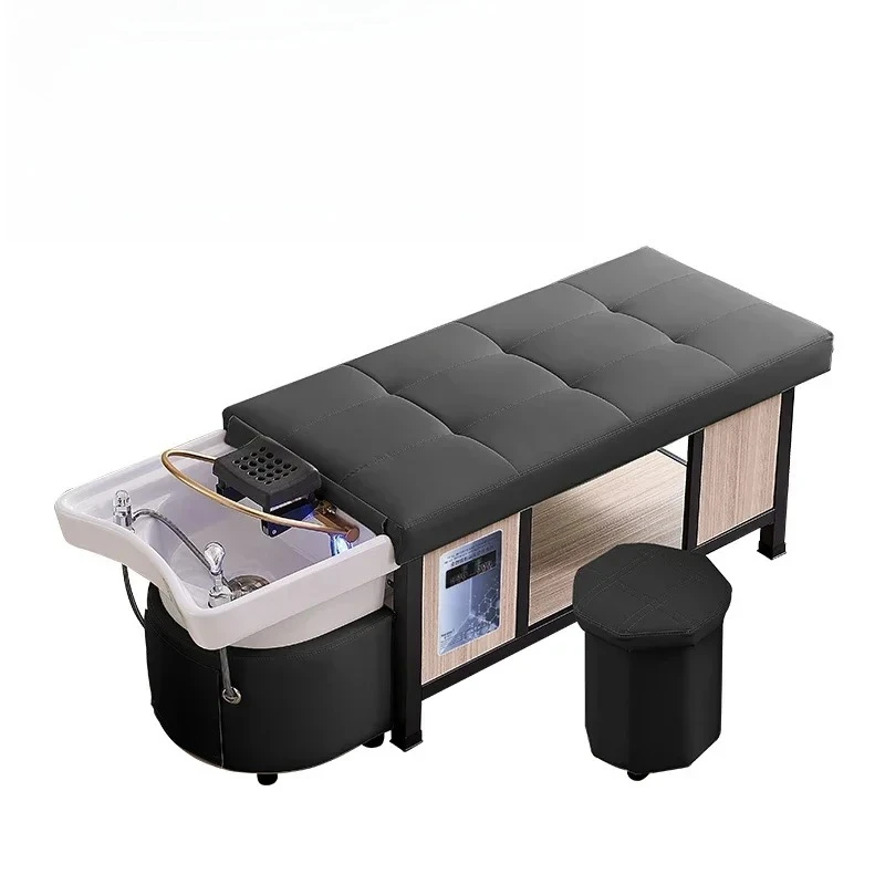 #Head Spa Hair Washing Bed Equipment Stylist Foot Sink Shower Shampoo Chair Salon Luxury Adult Shampouineuse Salon Furniture611