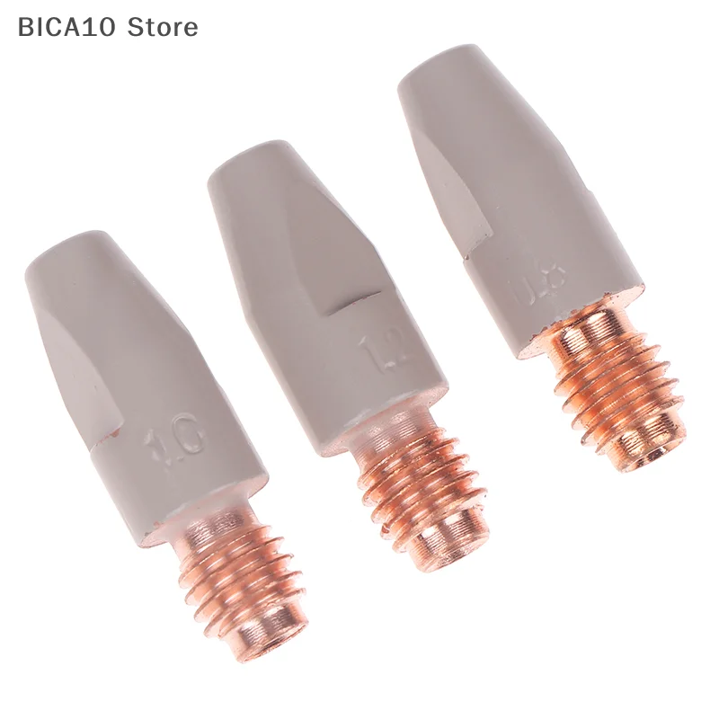 MIG 36KD Welding Contact Tips New Coating Protect 30mm M8 Gas Nozzle Tip 0.8/1.0/1.2mm MIG Welding Torche Welding Tool Parts