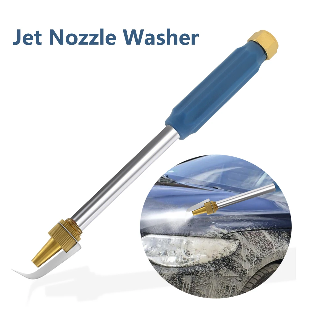 High Pressure Jet Nozzle Washer Stainless Steel Washer Tools Efficient Cleaning Jet Washer Wand Jet Nozzle Washer for Farming