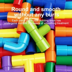 Pipeline building block assembly children's water pipe beneficial intelligence splicing brain toy