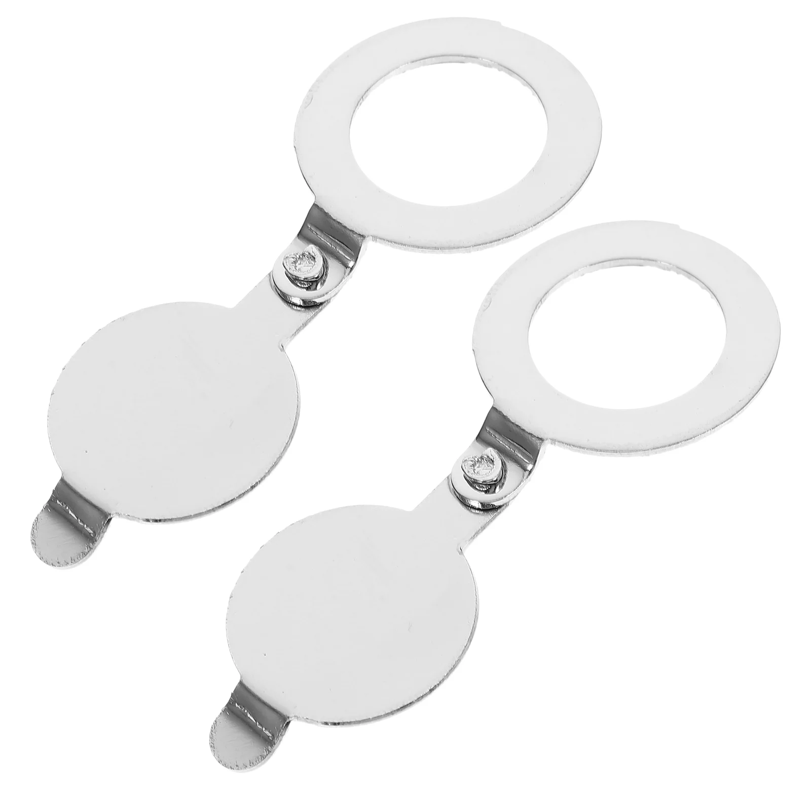 

2Pcs Thick Copper Peephole Cover Privacy Protector Safety Door Viewer Security Plate Peephole Lid Flip Over Apartment Front door