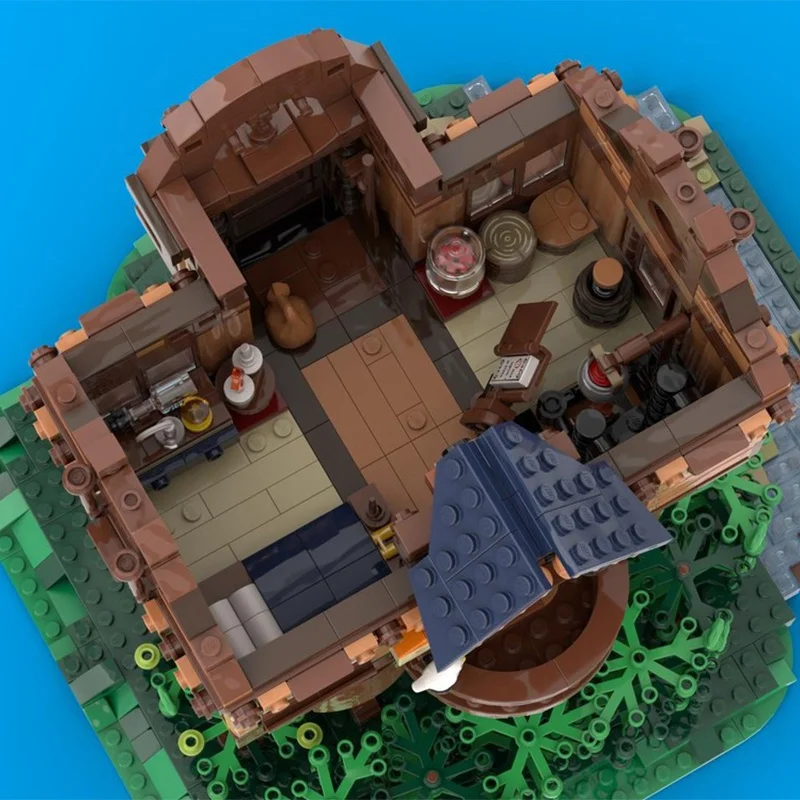 1870 قطعة MOC Baba Yaga S كوخ بيت شجرة أفكار ونموذج اللبنات البناء تجميع فكرة ذاتية الصنع هدية الكريسماس لعبة الطوب #3