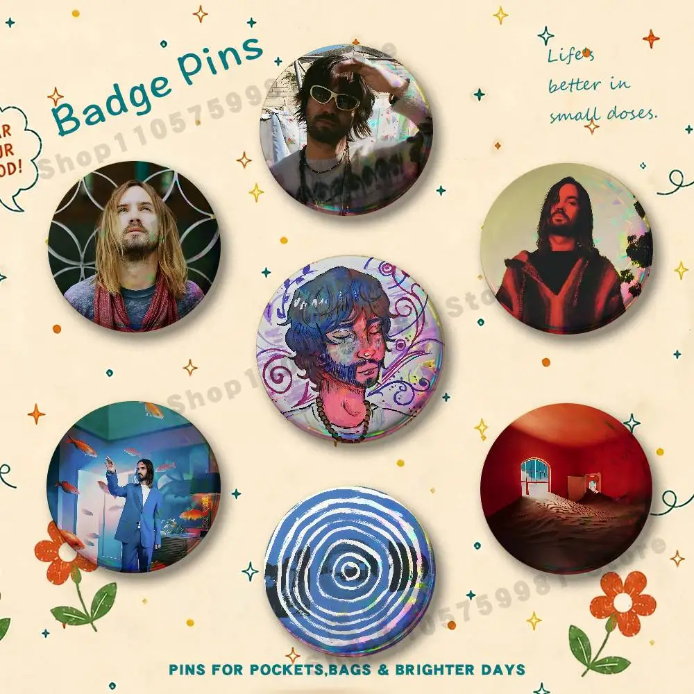 Tame Impala K-Kevin P-Parker Badges Pins Button Custom Anime Role Old-school Brooches Cartoon Collar Gifts