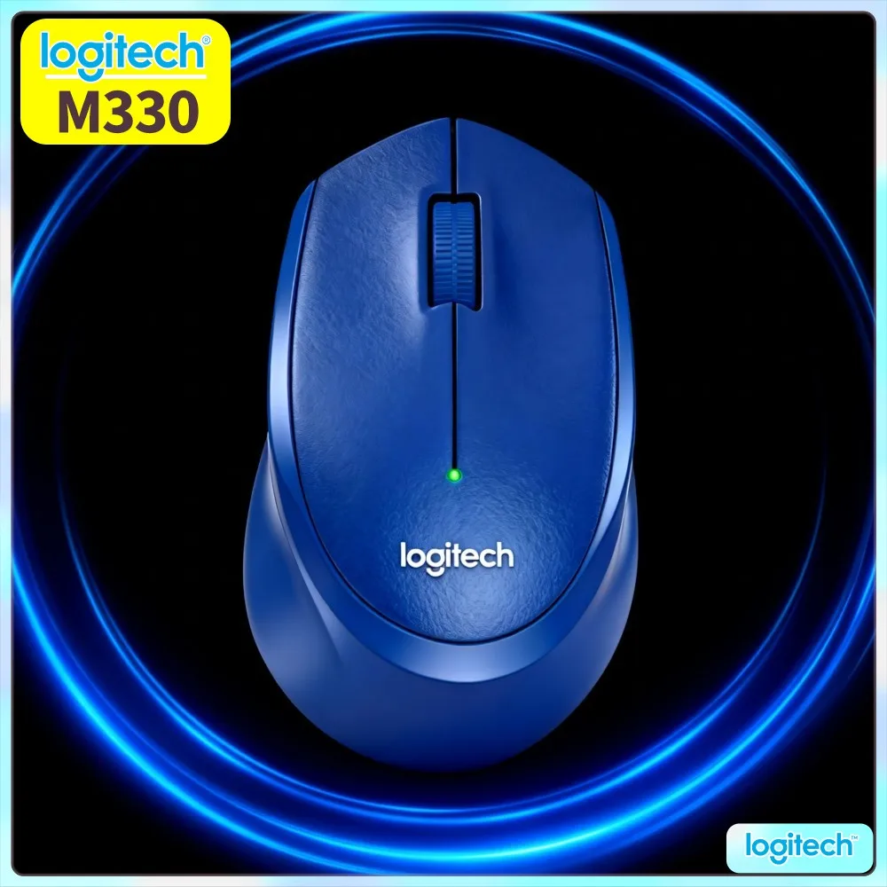 Durable Button Structure Logitech M330 Silent Wireless Mouse Keep Tactile Feel After Massive Click For Heavy Daily Office Usage
