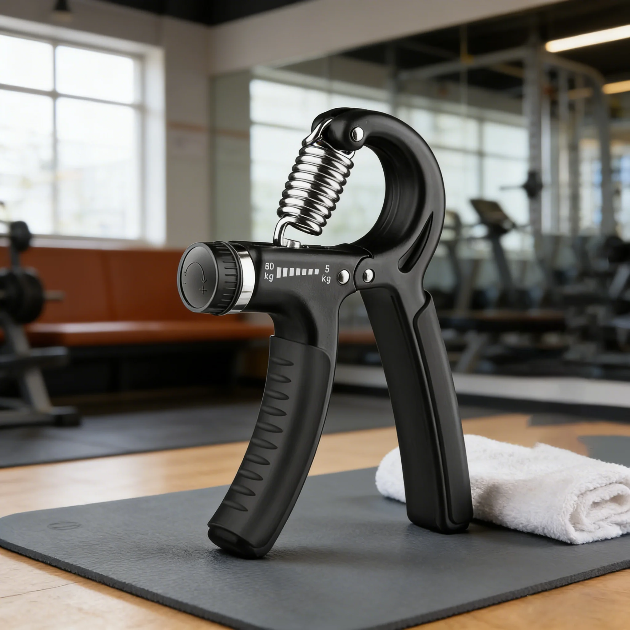 5-60 kg Verstellbarer Griffkrafttrainer mit Fingertrainer und Handgriffstärker für Muskelaufbau und Verletzungserholung