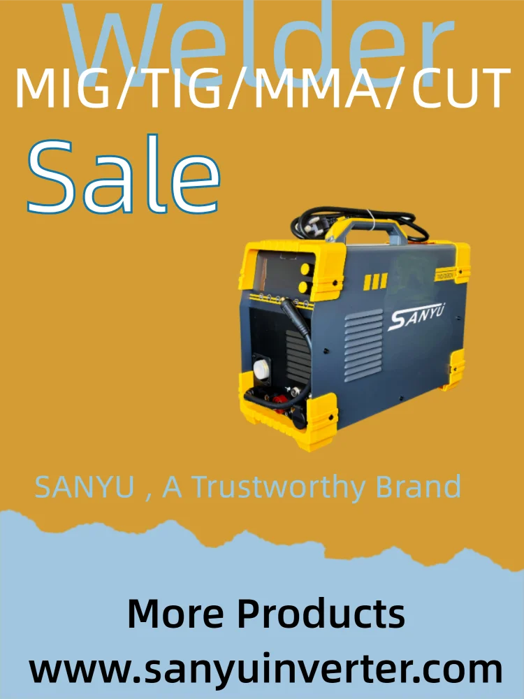 TLF SANYU Digital 110V/220V MIG/TIG/MMA/CUT Welder 4 in 1 Inverter Welding Machine