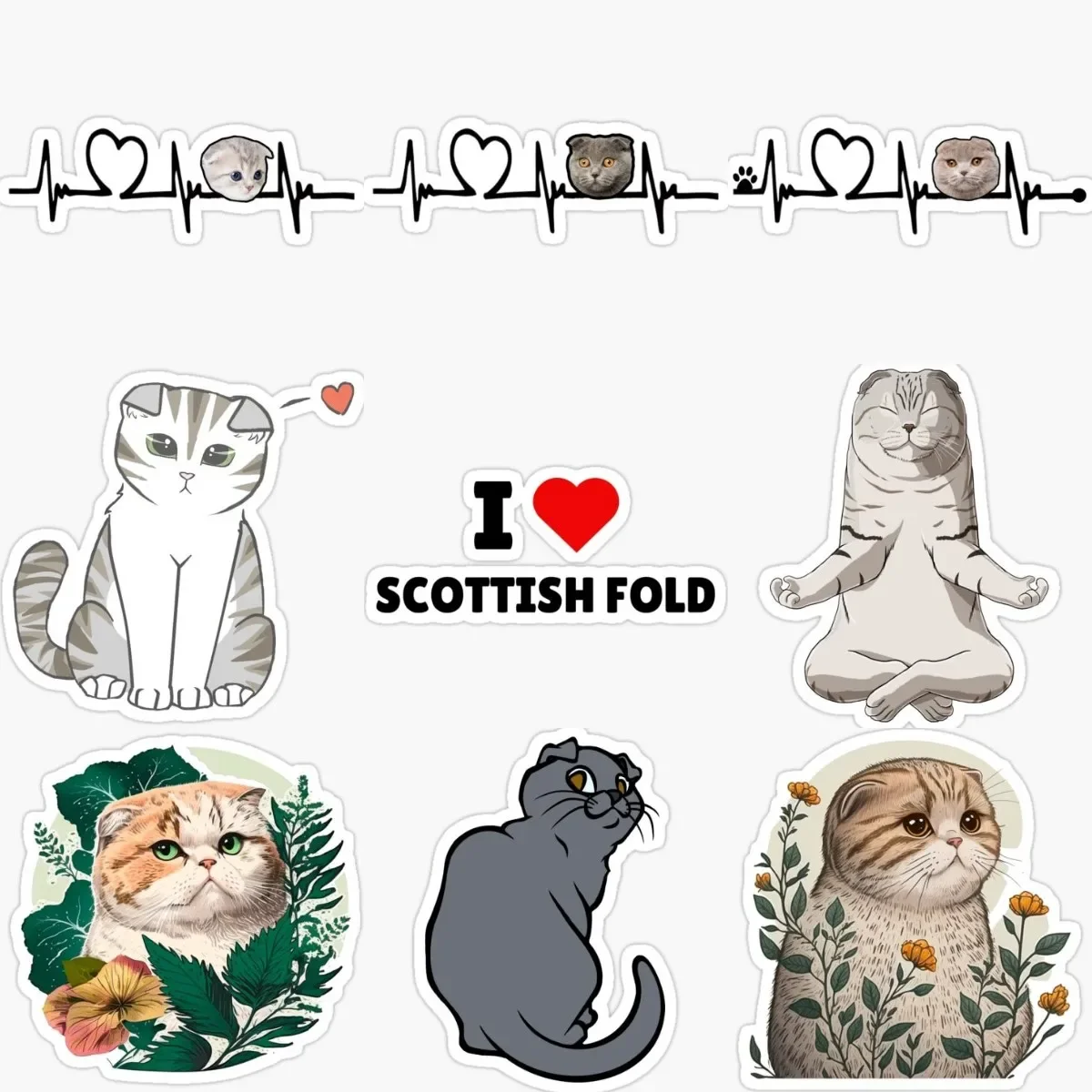 

Cute Ragdoll Cat Pets Catoon Creative Stickers for Decorate Car Bicycle Wall Room Table Helmet Camper Bumper Off-road Window