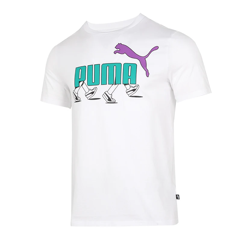 

Puma Men's Fitness Half-Sleeve Top Breathable Loose T-Shirt Casual Cotton Sports Short-Sleeve 682152-02