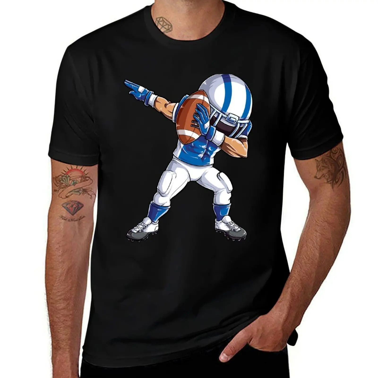 

Dabbing Football Player Shirt For Men Women Boys Girls Kids Sports Lover Gift T-Shirt man t shirt cotton high quality T-Shirt