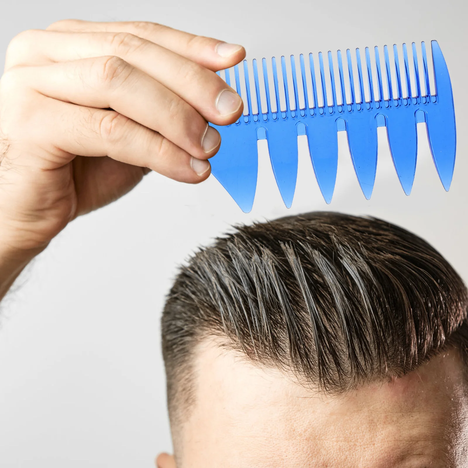 

4 шт., винтажная мужская расческа для волос, гладкая вилка, расческа для укладки волос, спрей для массажа кожи головы, маленькие портативные парикмахерские аксессуары