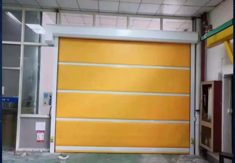 PVC Electric Fast Rolling Shutter, Flexible Auto Induction Lifting Stacking Door for Factory Workshop