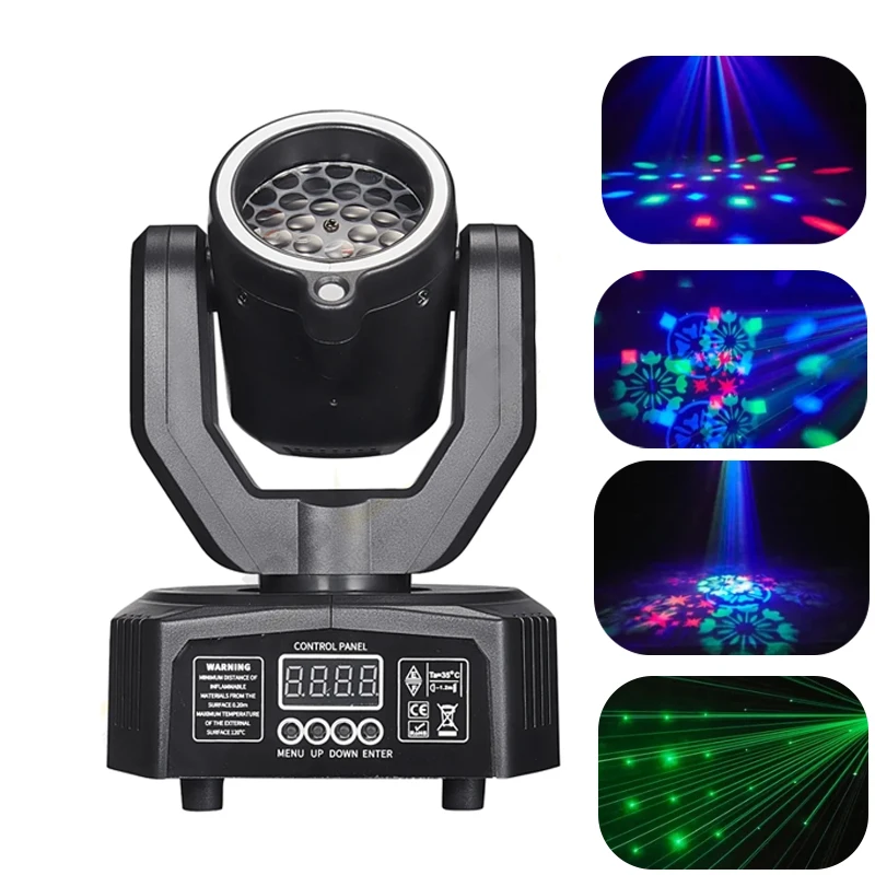 

32W RGBW LED Disco Spotlight DMX Moving Head Light Backlight Spotlight DJ Home Party Stage Light