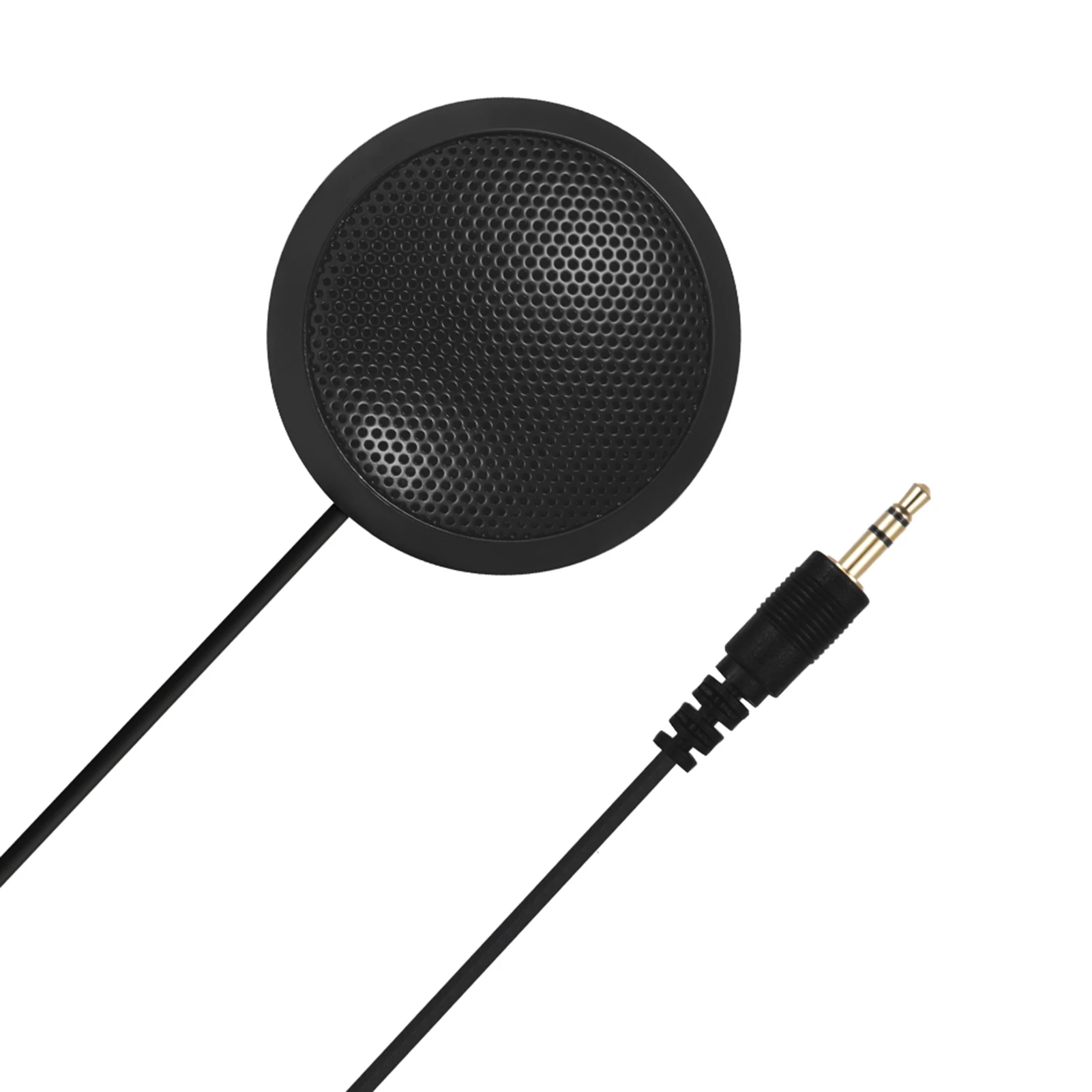 

Omni-directional Condenser Microphone with Zinc Alloy Metal Mesh Cover 3.0m Pick-up Radius 1.5m 3.5MM AUX Cable for Computer