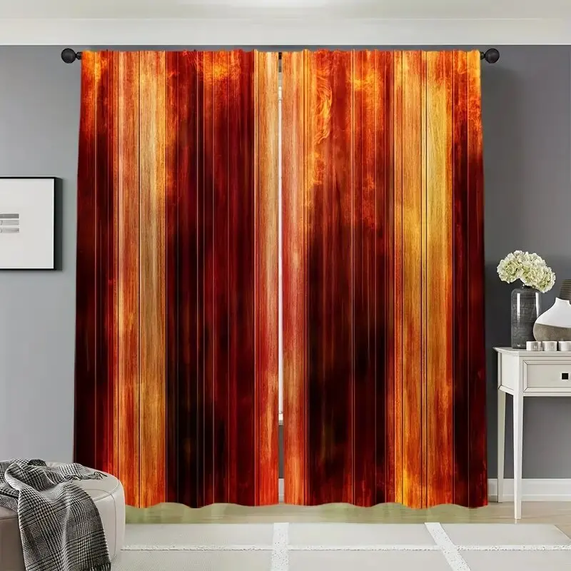 ستائر مطبوعة بنمط برتقالي حديث، ستائر كيس عمود 42*84، غرفة النوم وغرفة المعيشة، ديكور المنزل، ديكور الغرفة #3