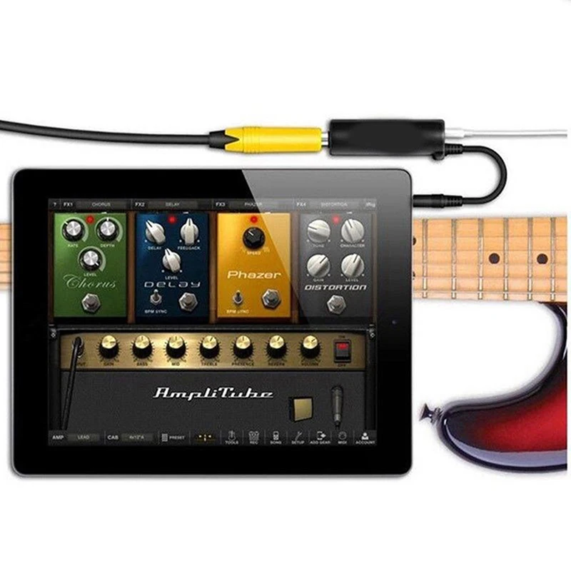 For Phone Guitar Audio Interface Guitar Line Converter Guitar Accessories Guitar Interface Converter Replacement
