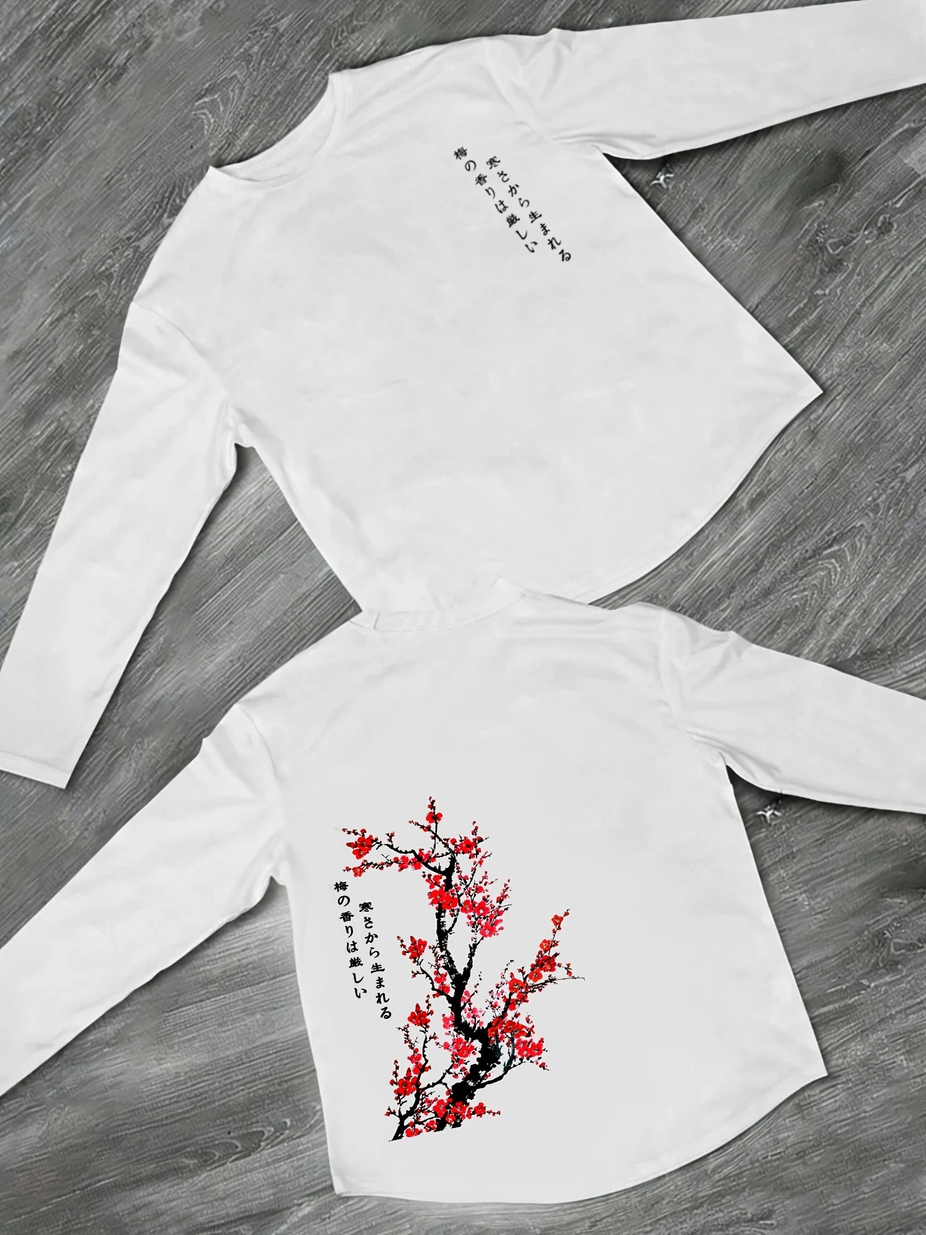 T-shirt imprimé à manches longues pour hommes, haut décontracté à manches longues pour sports de plein air, printemps/automne