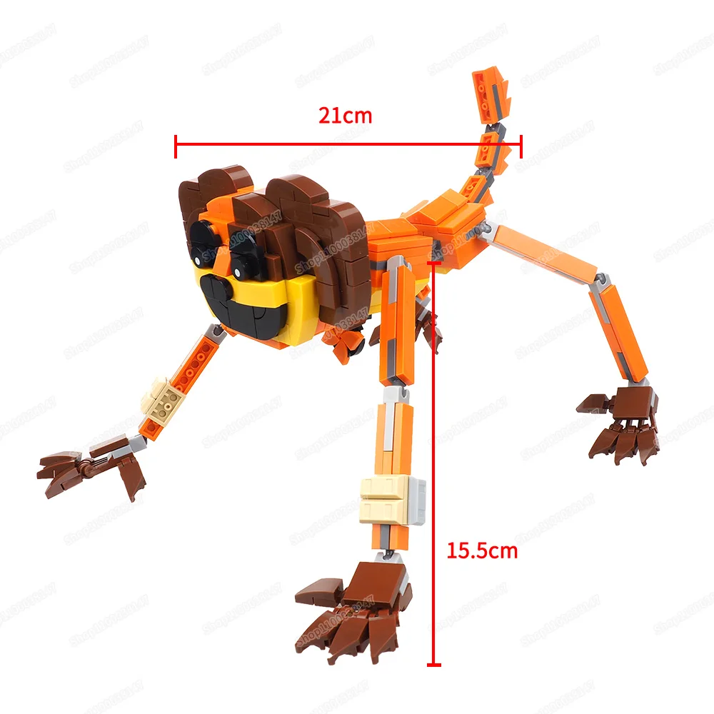 Mutations Form Gigantic Puppy Asahi Building Block Monster Assemble Long Hands Long Legs Scenes Match Model Child Gifts Boy Toys