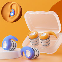 Anti-noise Sleep Soundproof Earplugs Noise Reduction Soundproof Silent Sleeping Ear Plugs Reusable Silicone Swimming Earplug