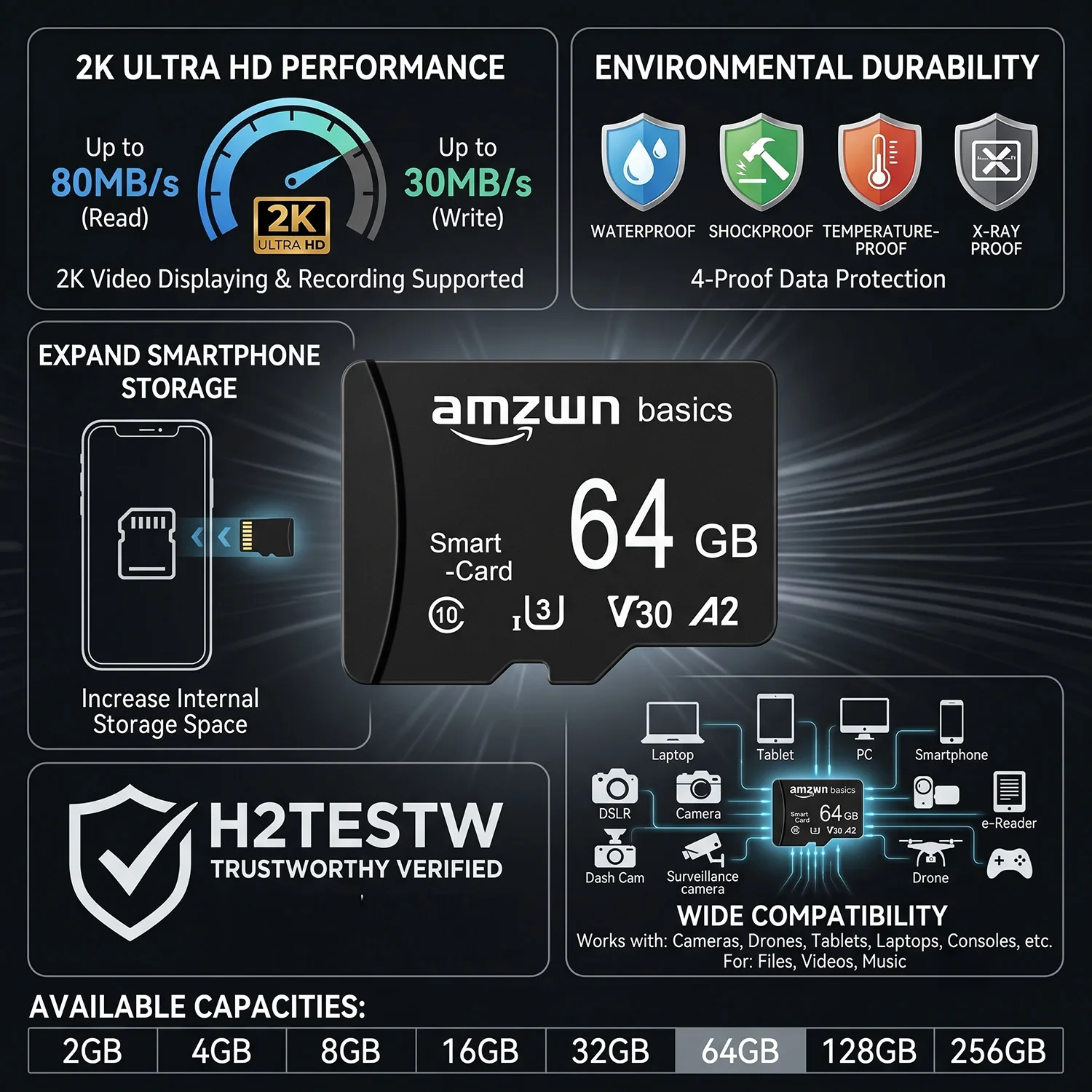 Tarjeta de Memoria TF de 128 GB de Nuevo Estilo, Tarjeta Mini SD de 64 GB, Capacidad de 16 GB, 8 GB, 4 GB, 2 GB, Micro TF/SD de 32 GB, Clase 10, Tarjeta Original de 128 GB