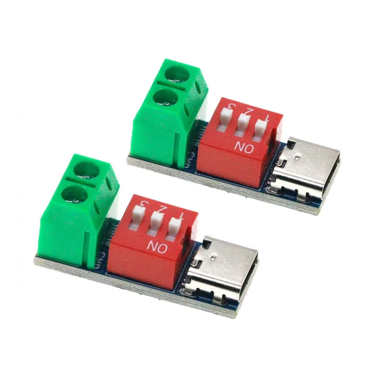 1pcsUSB-C PD Trigger Board Module PD/QC Decoy Board Fast Charge USB Type-c to 12v High Speed Charger Power Delivery Boost Module