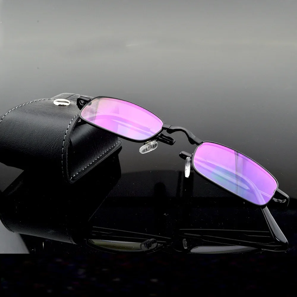 Clara Vida Titanium Alloy Black Foldable Portable Reading Glasses +0.75 +1.00 +1.5 +2.00 +2.5 +3 +3.5 +4