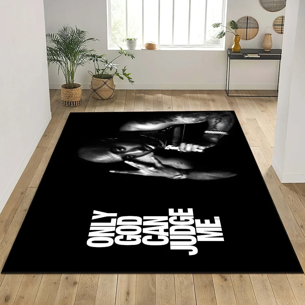 

Рэперский дверной коврик 2PAC для украшения ванной комнаты, декор комнаты, ковер, вход, приветственный коврик для ванной и кухни