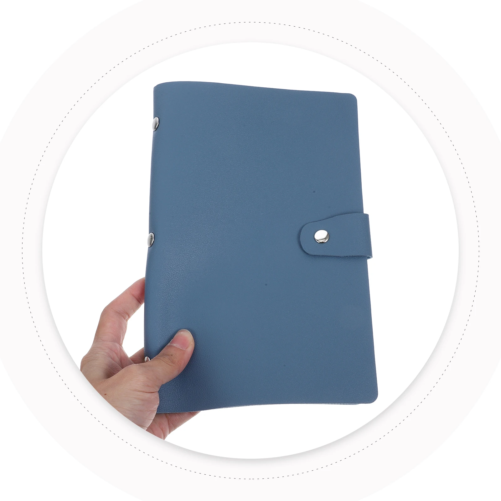 

1pc Invoice Album Folder Thick Bill Storage Organizer For Receipt Document Desktop Portable File Holder Pvc Pu