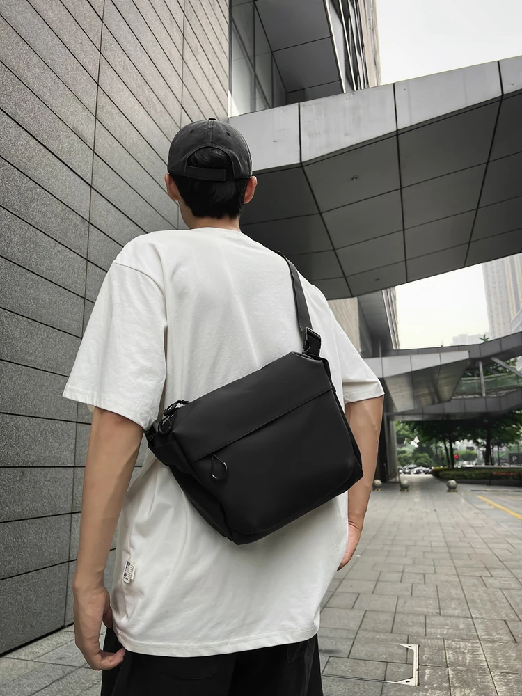 

Spor Men's Crossbody Bag Simple Menger Bag Lightweight Waterproof Ox Cloth ex Diagonal oulder Bag Street Sle