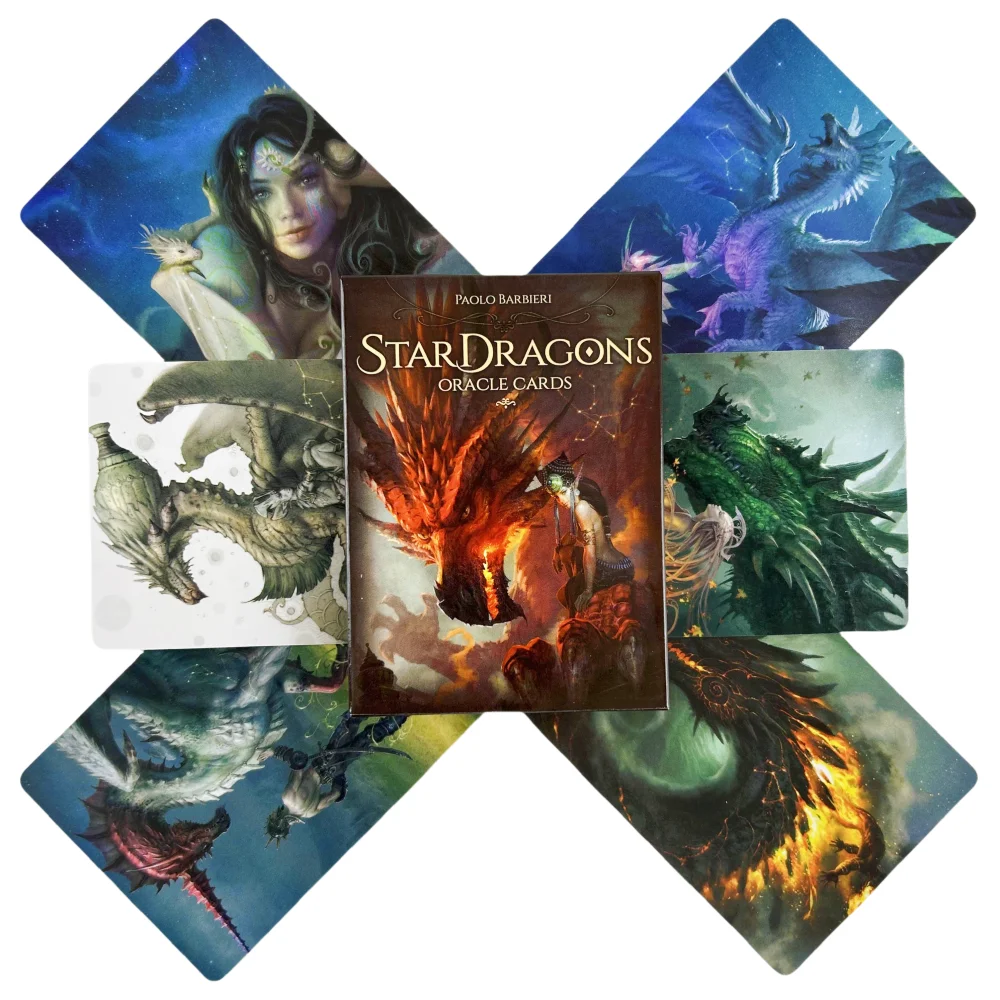 

The Star Dragons Oracle Cards for Family Party Fortune Borad Game Deck English Visions Taort Divination Cards