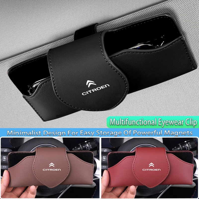 Car Mounted Sunshade Glasses Box Is Suitable For Citroen C4 Saxo C3 Jumper C2 C1 Berlingo C5 C Xsara Grand Picasso Cactus Jumpy