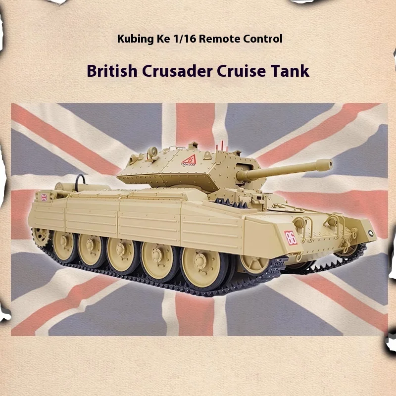 Kit de modèle de char britannique croisé 1/16, modèle d'assemblage militaire de la seconde guerre mondiale, mobile 360 ° Tourelle et piste Collector'S Display Cadeau Adulte